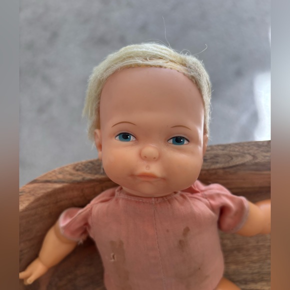 🍃🦋 Vintage Thumbalina Newborn Baby Doll 1960s